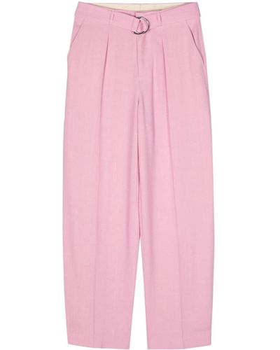 Nanushka Bento Hose aus Tweed - Pink