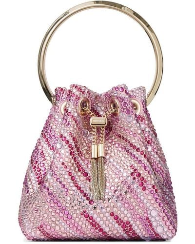 Jimmy Choo Bolso bombonera Bon Bon - Rosa