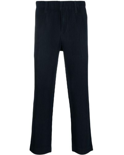 Homme Plissé Issey Miyake Pleated Pants - Blue