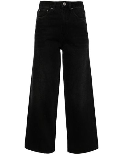 Totême High-waist Straight-leg Jeans - Black