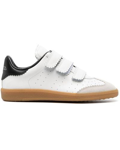 Isabel Marant Beth Sneakers Met Klittenband - Wit