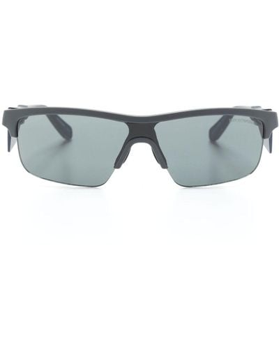 Emporio Armani Shield-frame Sunglasses - Grey