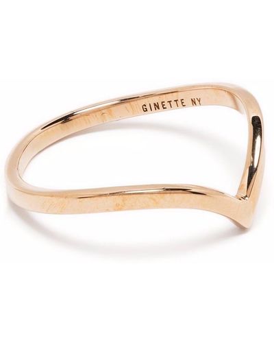 Ginette NY 18kt Yellow Gold Wise Ring - Metallic