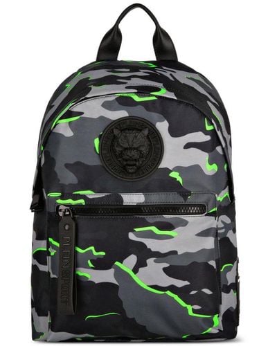Philipp Plein Boston Camouflage-print Backpack - Black