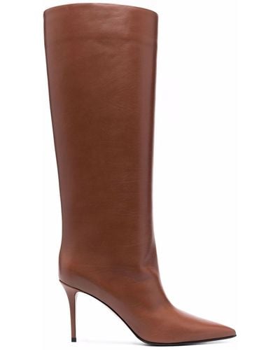 Le Silla Eva Leather Boots - Brown