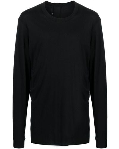 Boris Bidjan Saberi 11 Decorative-zip Jersey T-shirt - Black