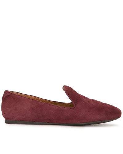 Tory Burch Ruby Smoking Loafers - Red