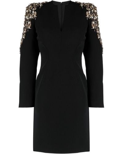 Jenny Packham Kay Embellished Minidress - Black