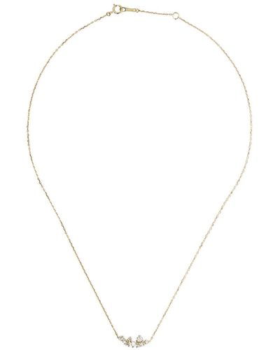Mizuki 14kt Yellow Gold Sea Of Beauty Diamond Cluster Necklace - Metallic