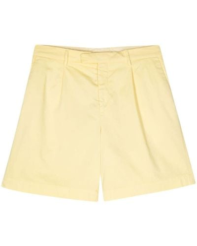 Lardini Pleat-detailing Bermuda Shorts - Natural