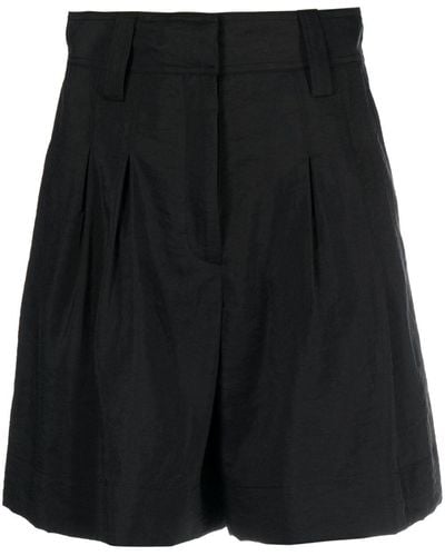 JOSEPH Wide-leg Tailored Shorts - Black
