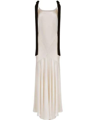 Nina Ricci リボンディテール イブニングドレス - ホワイト
