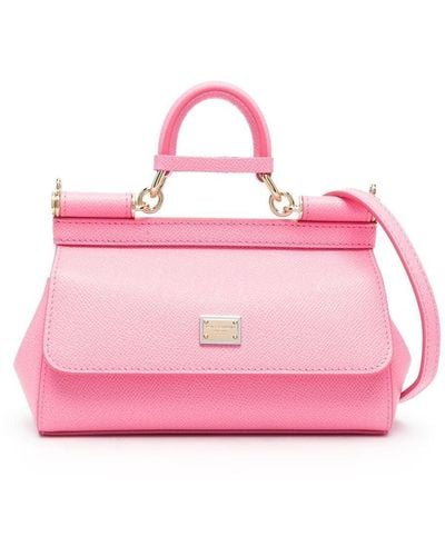 Dolce & Gabbana Petit sac porté épaule Sicily - Rose