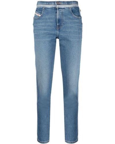 DIESEL Halbhohe D-Tail Skinny-Jeans - Blau