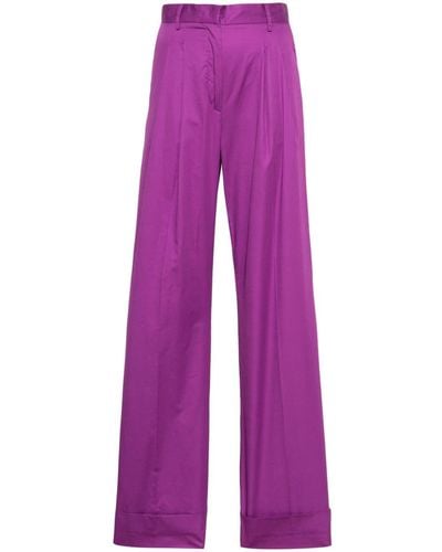 ANDAMANE Nathalie Straight Trousers - Purple