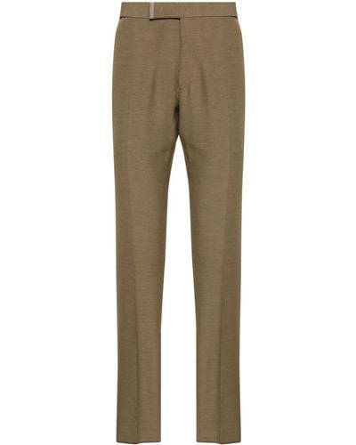 Tom Ford Pantalon à plis marqués - Neutre