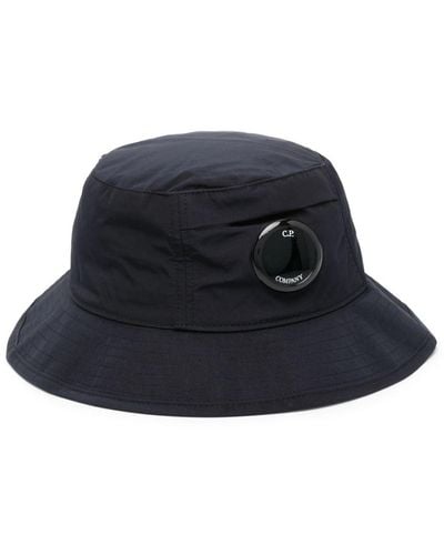 C.P. Company Lens-detail Bucket Hat - Blue