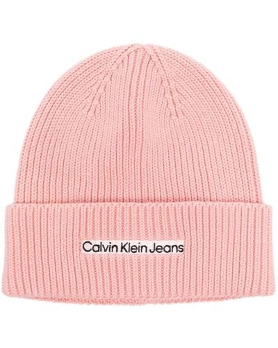 Calvin Klein Institutional Organic Cotton Beanie - Pink