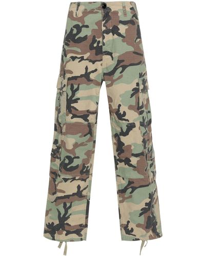 Stussy Camouflage Cargo Trousers - Green