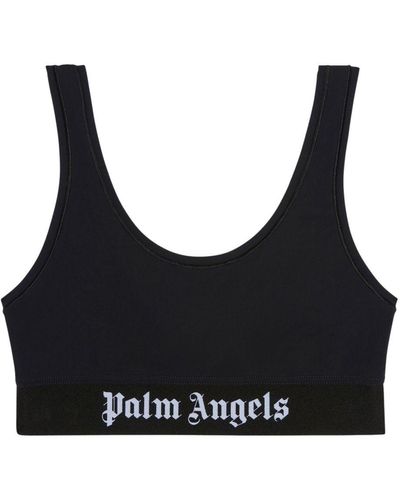 Palm Angels クロップドトップ - ブラック
