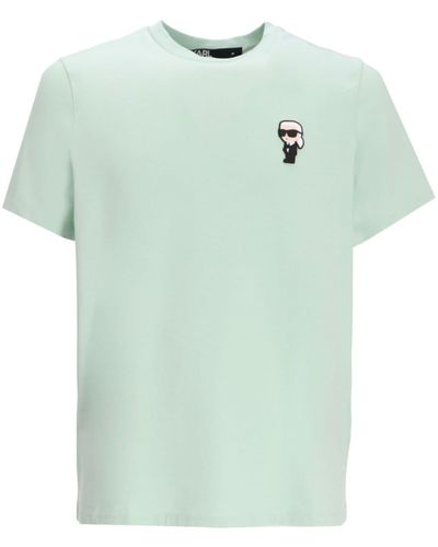 Karl Lagerfeld T-shirt Met Ikonik Karl Print - Groen