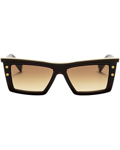 BALMAIN EYEWEAR B-vii Square-frame Sunglasses - Brown
