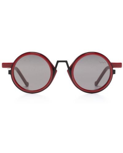 VAVA Eyewear Runde WL0046 Sonnenbrille - Rot