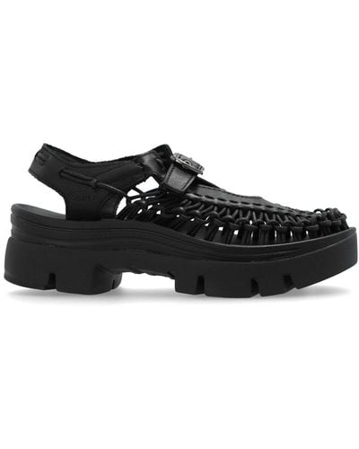 Noir Kei Ninomiya Knotted Leather Sandals - Black
