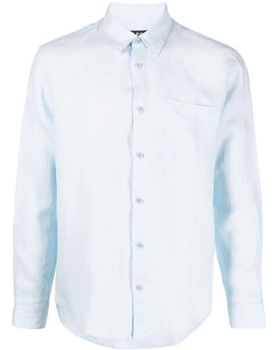 A.P.C. Camisa de manga larga - Azul