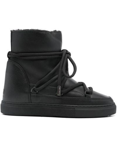 Inuikii Full Leather Sneaker Boots - Black