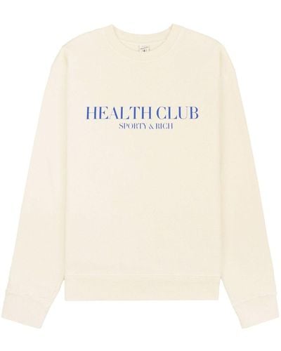 Sporty & Rich Stay Hydrated Health Club スウェットシャツ - ホワイト
