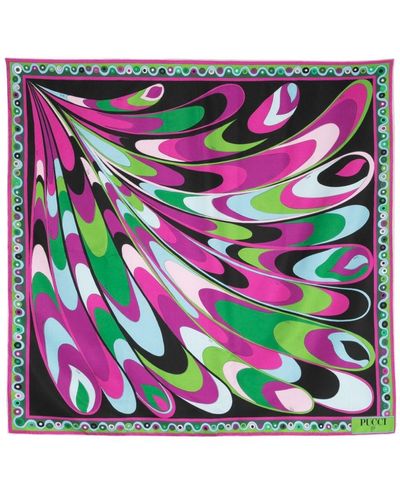 Emilio Pucci Sjaal Met Abstract Patroon - Roze