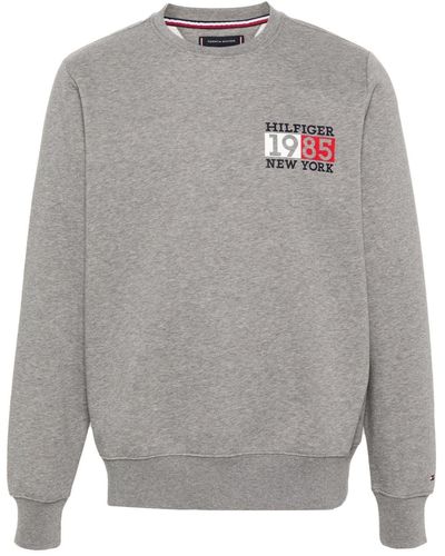 Tommy Hilfiger New York Sweatshirt mit Logo - Grau
