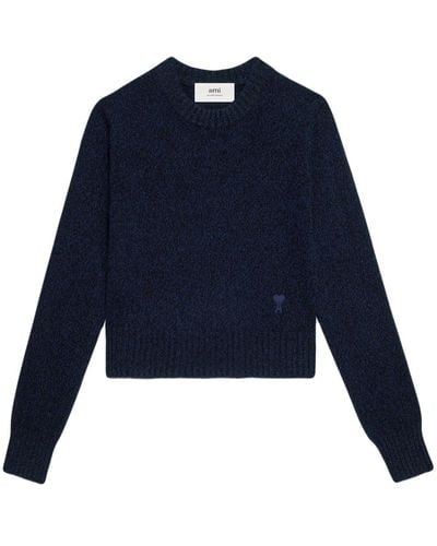 Ami Paris ロゴ セーター - ブルー
