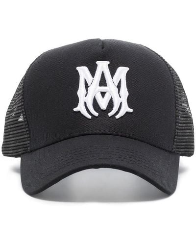 Amiri Gorra de algodon con logo - Negro