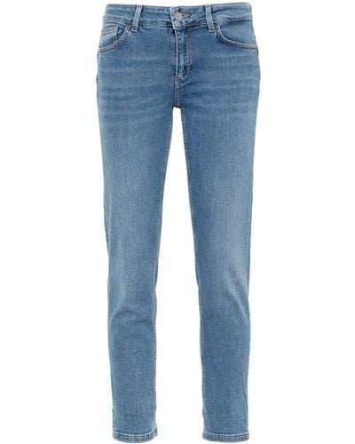 Liu Jo Cropped Skinny Jeans - Blue
