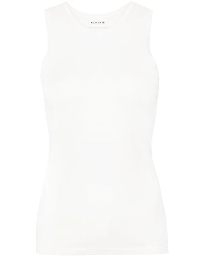 P.A.R.O.S.H. Roux Knitted Tank Top - White