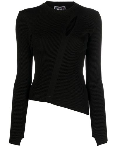 Versace Pullover mit Cut-Outs - Schwarz