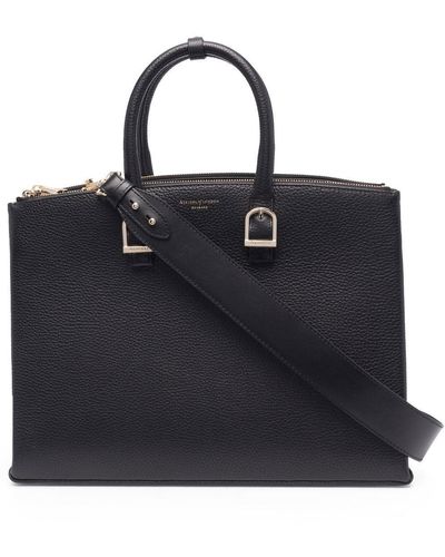 Aspinal of London Madison Leather Tote Bag - Black