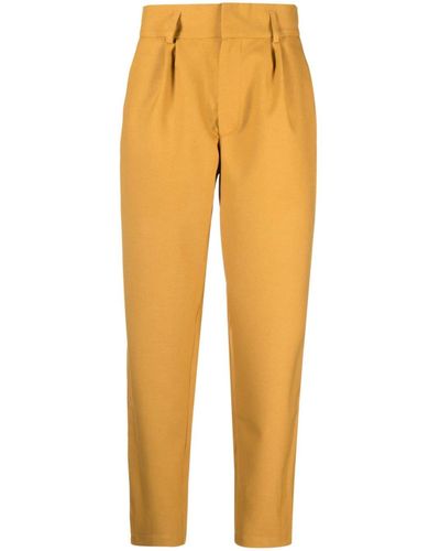 LABRUM LONDON Pleat-detail Tailored Pants - Yellow