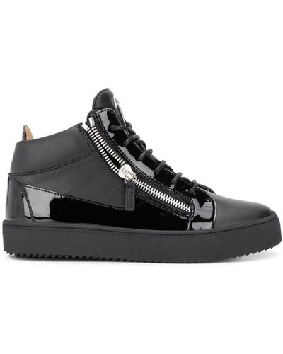 Giuseppe Zanotti Side-zip High-top Sneakers - Black