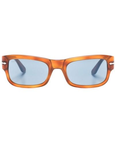 Persol Po3326s Rectangle-frame Transparent Sunglasses - Blue