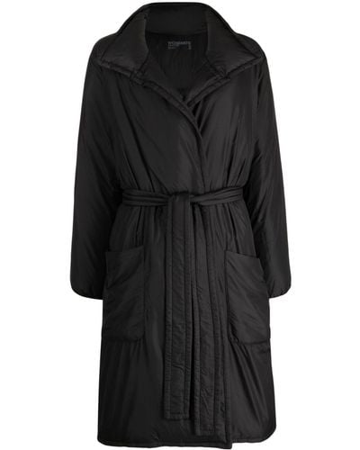 James Perse Belted Padded Coat - Black