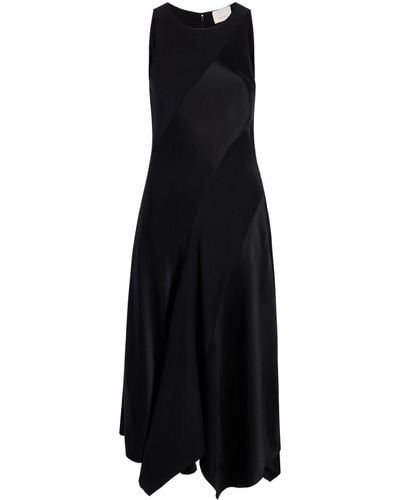 Cinq À Sept Solana Fluted Silk Dress - Black