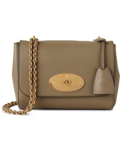 Mulberry Lily Leather Shoulder Bag - Grey