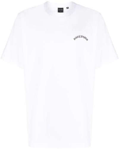 Daily Paper Logo-print Cotton Shirt - White