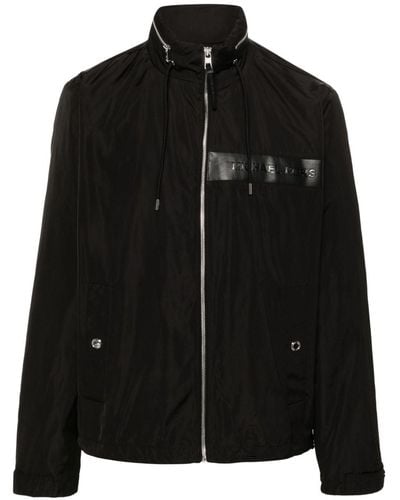 Michael Kors Logo-debossed Hooded Jacket - Black