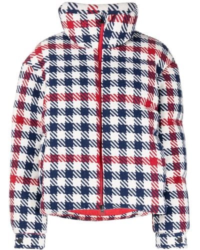 Perfect Moment Donsjack Met Gingham Ruit - Rood
