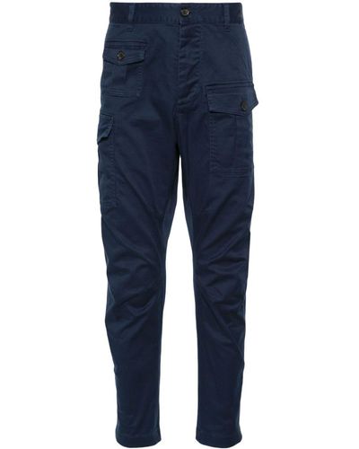 DSquared² Slim-cut Cargo Trousers - Blue