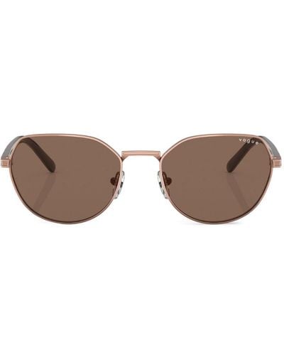 Vogue Eyewear Round Frames Tinted Sunglasses - Brown